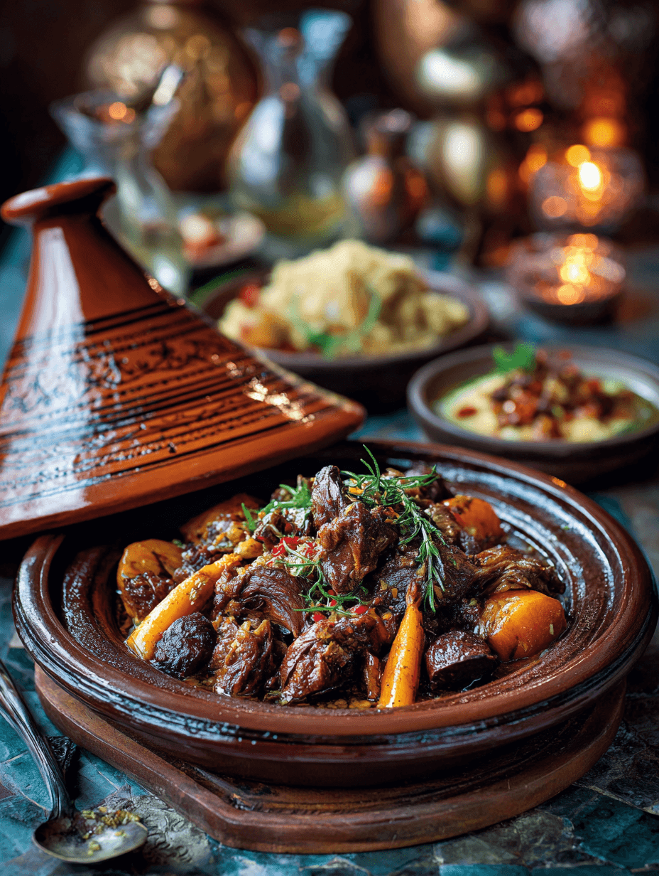 Lamb Tagine - traditional Moroccan cuisine at Riad Sa'eed